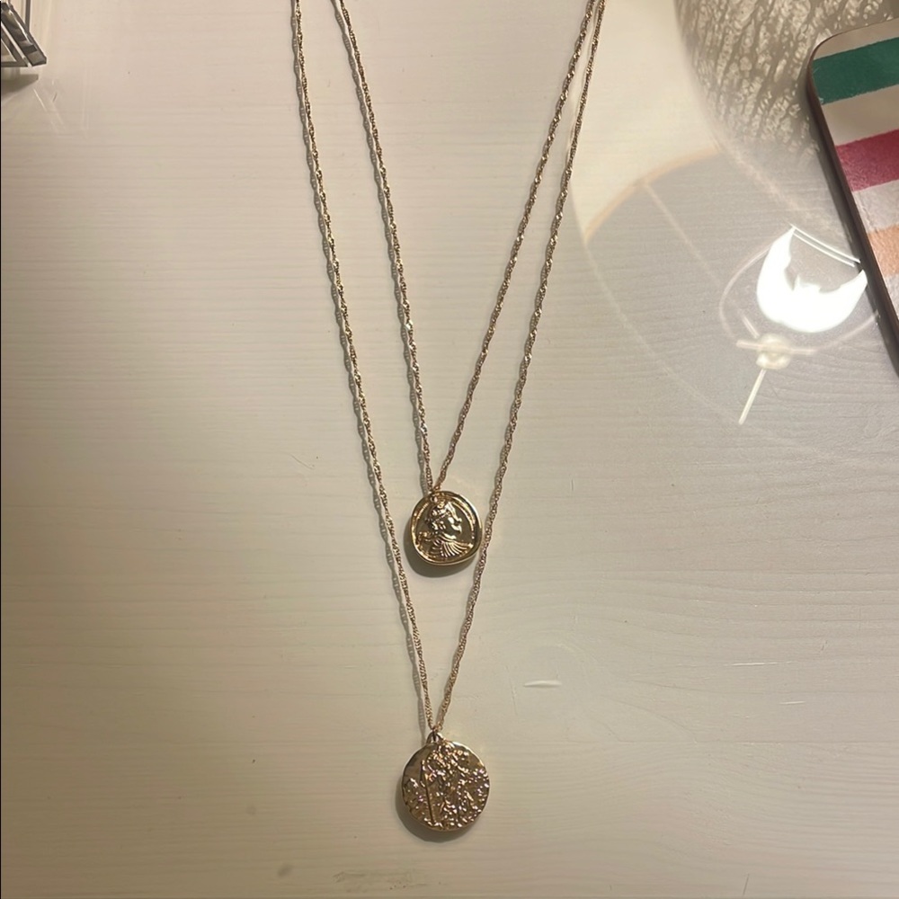 Gorjana gold Layered Pendant Necklace